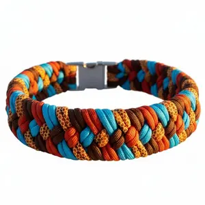 Peace and Harmony Custom Paracord Collar Durable Braided Design with Secure Buckle for Everyday Use. Pet Adjustable