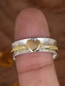 1 PC Charm Ring For Women Heart Shaped Ring Signet Ring For Engagement Party Jewelry Valentine's Day Gift