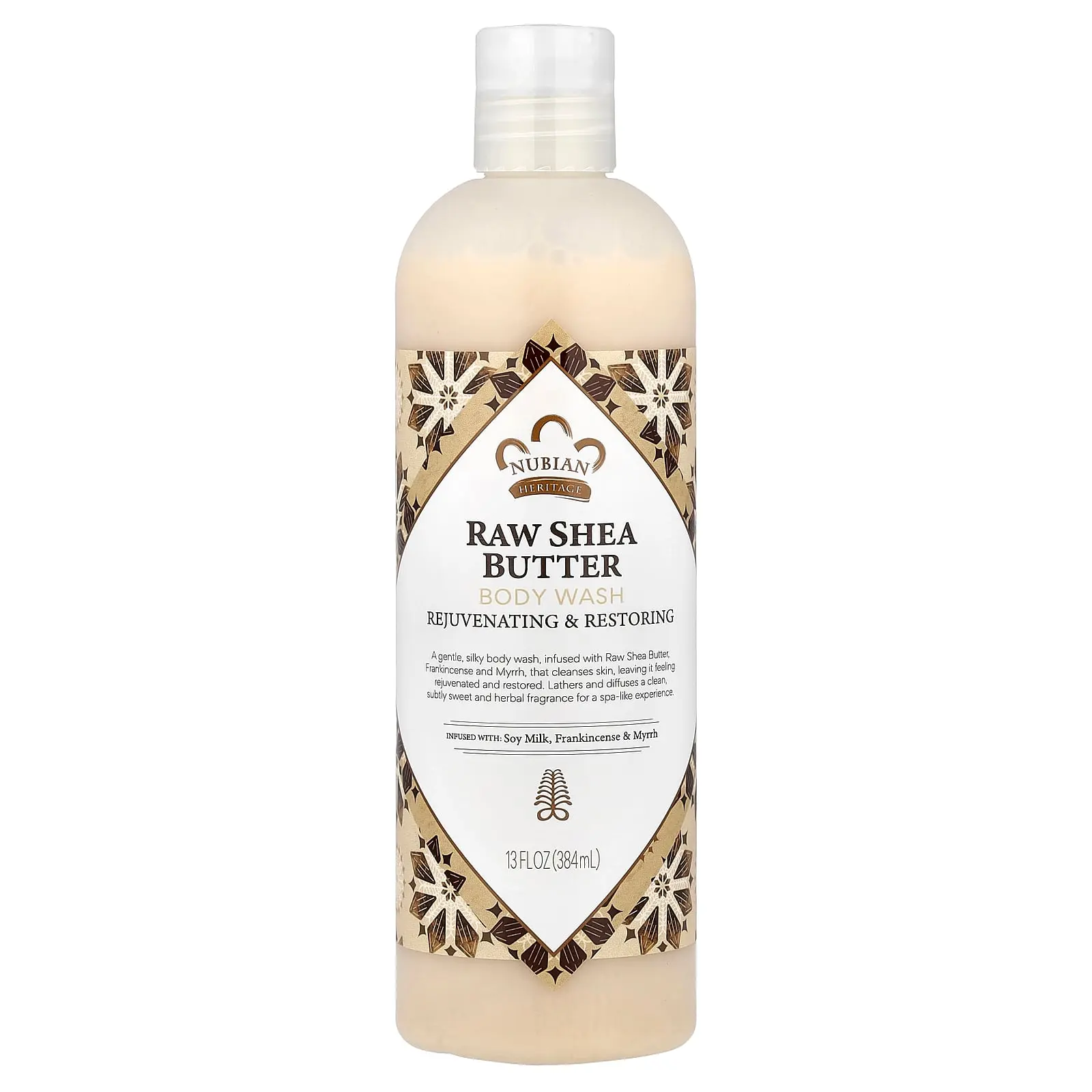 Nubian Heritage Body Wash, Raw Shea Butter, 13 fl oz (384 ml)