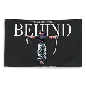 Toji Anime Jujutsu Print Tapestry, 3x5ft Cotton Linen Flag Banner, Home Decor Wall Art for Bedroom Dorm, Manga Fan Gift