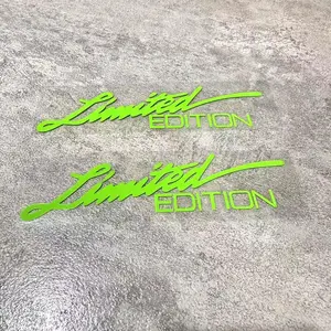 2pcs Vinyl Sticker Window Sticker -styling 3D LIMITED EDITION Decoration Reflective Laser Decal for Accessories Universal Car Sticker Automobile Decals