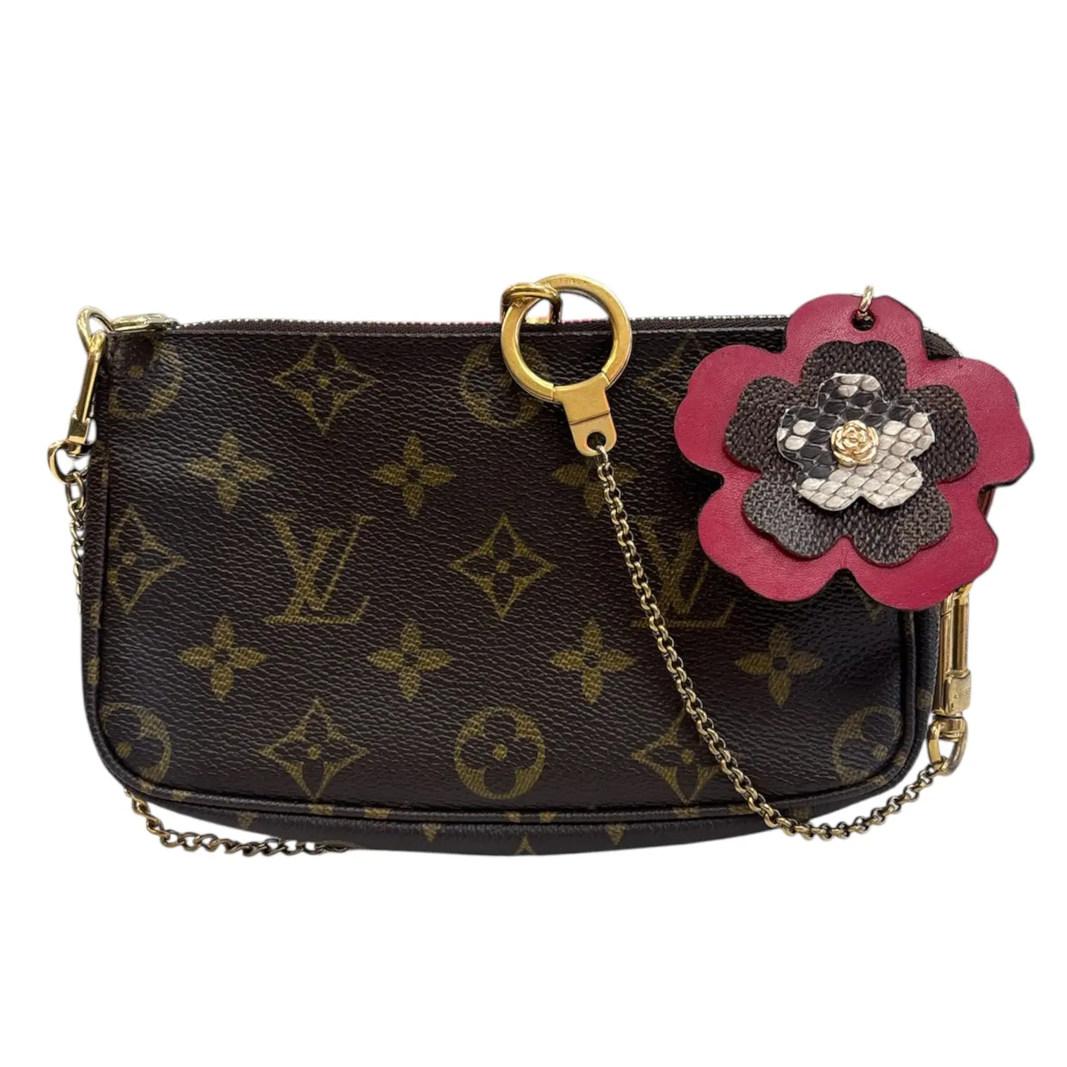 Pre-owned Louis Vuitton coated canvas Crossbody Bags Monogram Mini Pochette Accessories