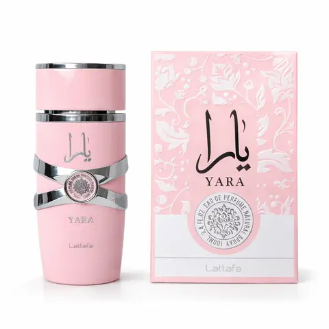 LATTAFA YARA Women's Eau de Parfum Spray - 3.4fl.oz/100ml Aromatic Floral Vanilla Perfumes for Women, Long Lasting Adults' Fragrance with Vanilla Bean Extract, Cozy Warm Musk, Daily Elegance