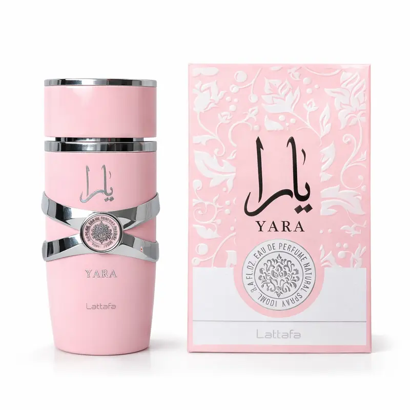 LATTAFA YARA Women's Eau de Parfum Spray - 3.4fl.oz/100ml Aromatic Floral Vanilla Perfumes for Women, Long Lasting Adults' Fragrance with Vanilla Bean Extract, Cozy Warm Musk, Daily Elegance