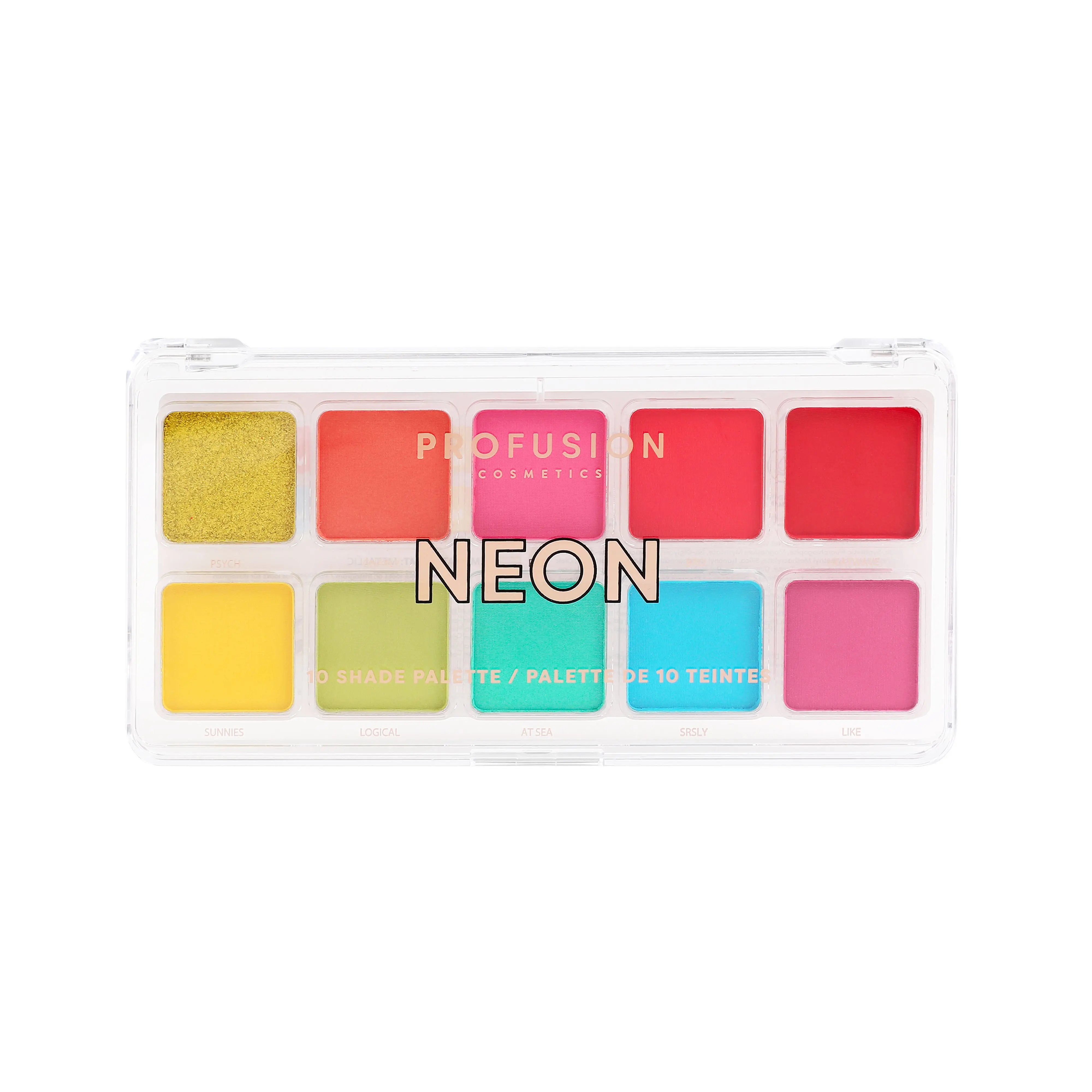Neon 10 shade palette