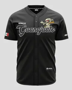 Black Momias de ((GUANAJUATO)) Jersey, Mexico Baseball Jersey Hot For Sport, Baseball Gift For Fans