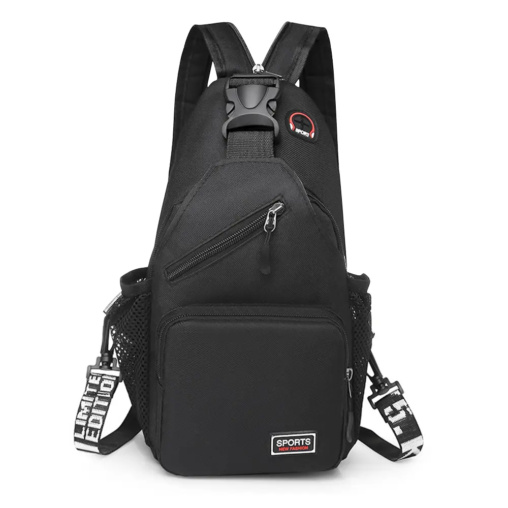 Nylon Waterproof Sling Bag Crossbody Backpack for Men Women Sling Backpack Hiking Daypack Multipurpose Cross Body Chest Bag