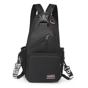 Nylon Waterproof Sling Bag Crossbody Backpack for Men Women Sling Backpack Hiking Daypack Multipurpose Cross Body Chest Bag