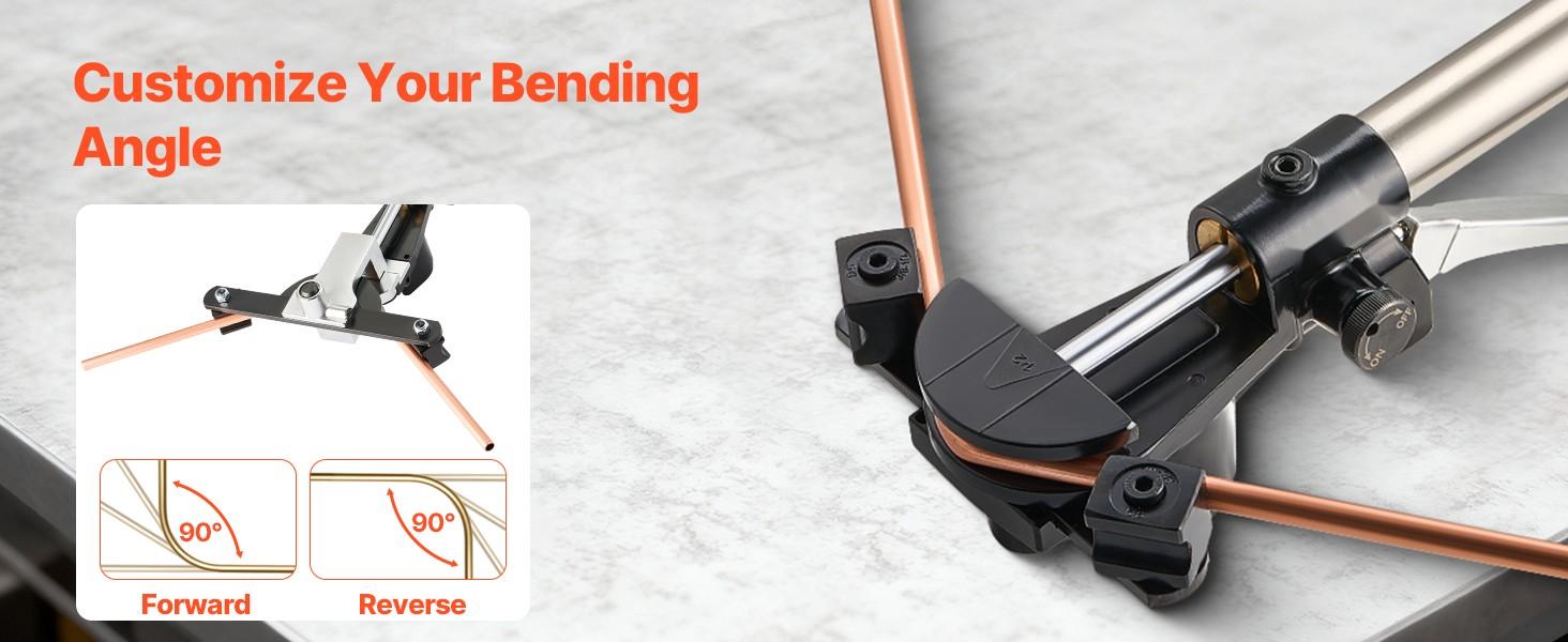 Hydraulic Tubing Bender Kit, 1/4 Inch To 7/8 Inch Copper Tube Bender With Seven Aluminium Alloy Dies, Forward And Reverse HVAC Bending Tool Set For Air Conditioning, Refrigeration, Auto Repair, Industrial Grade