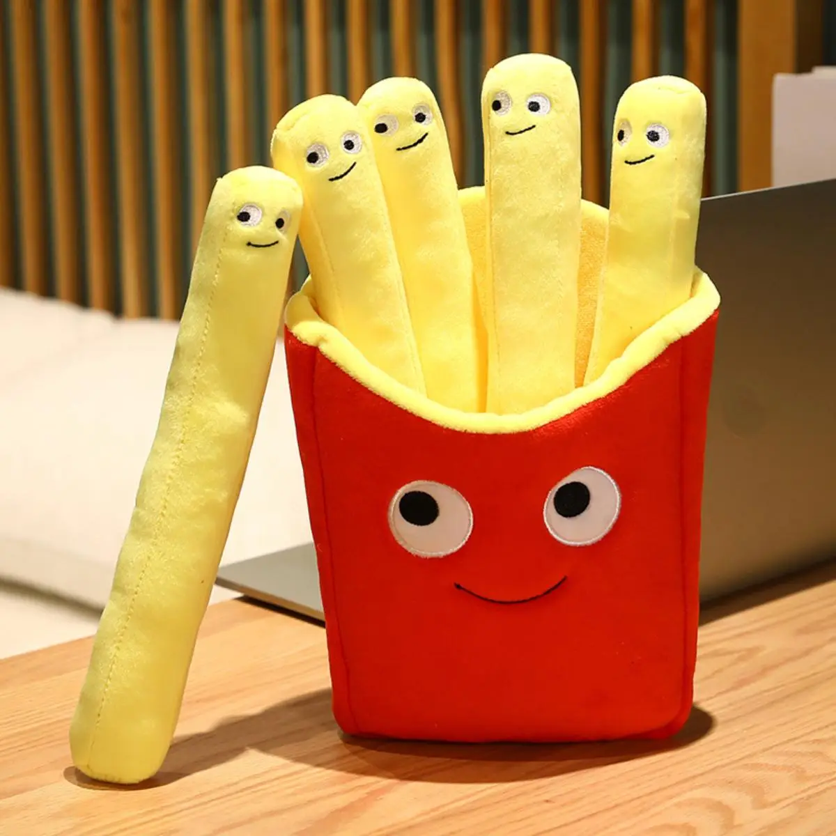 Cozy Corner Decorative Plush Toy, 1 Count Detachable French Fries Anxiety Toy, Interactive Emotional Toy, Stuffed Toys, Summer Birthday Gifts, Gift fo