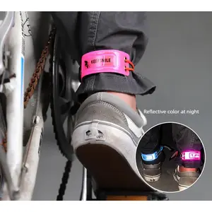 New custom reflective arm strap, elastic adjustable size color reflective cycling belt