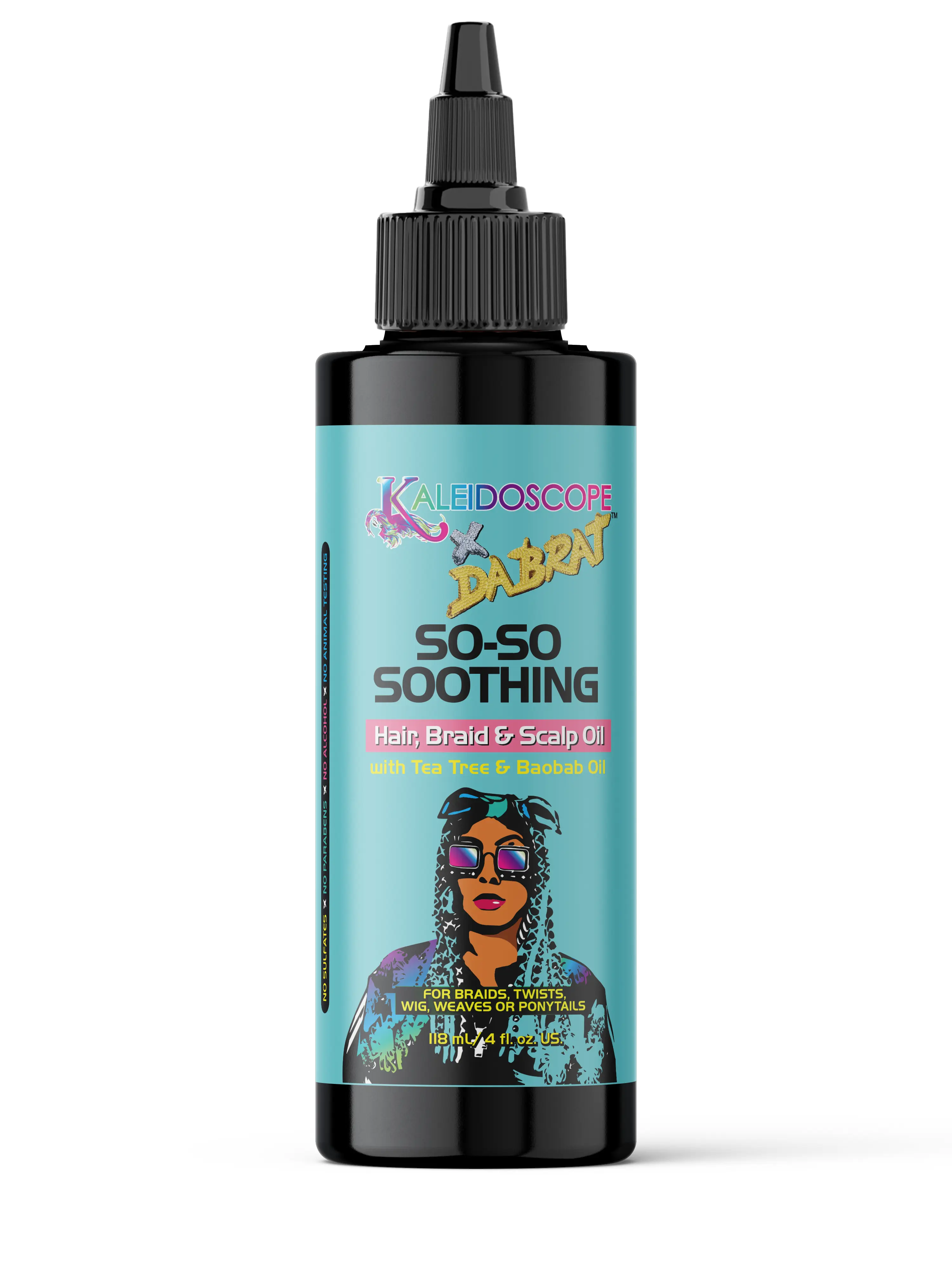 Da Brat Soothing Hair, Braid & Scalp Oil (4oz) - Haircare Beauty Oil Scalp Care, Lightweight Aftercare for Calming Dry, Itchy Scalps