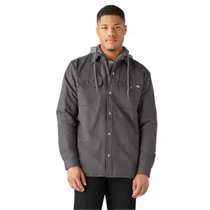 Dickies Fleece Hooded Duck Shirt JKT/Hydroshield Grey