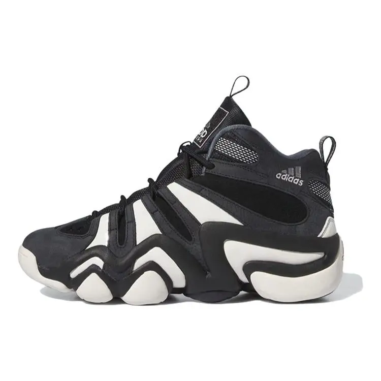 Adidas Crazy 8 Black White' 2023 Retro Versatile Cushioned Durable Mid Top Basketball Shoes Unisex IF2448