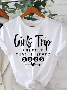 Short-Sleeved T-Shirt with Prints of The Numbers 2