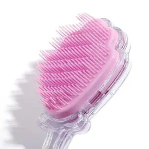 Soft Bristle Mermaid Brush – Painless Detangling + Soothing Scalp Massage
