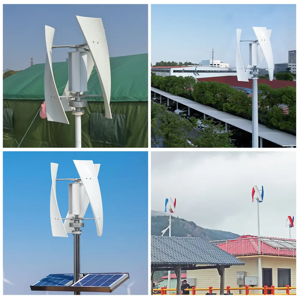 SMARAAD X3 1000W Power Vertical Wind Turbine Permanent Magnet Power Generator Complete Kit - 12V/24V, 1 MPPT Controller, 3 Injection Molded Rotor Blades, 360-Degree Wind Direction Adjustment, Quiet Op., for Home, RV Use campingessentials