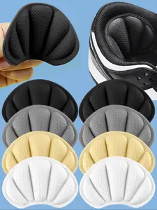6pcs Thick Sponge Self-Adhesive Heel Pads, Anti-Slip Waterproof Shoe Insoles, Comfortable Support, 4 Colors Available, Sports Shoes, Shock Absorbing Insoles