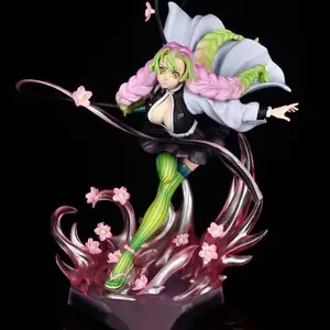 Demon Slayer Nezuko Kamado Figure, Classic Battle Pose, Gradient Hair, Sakura Effect, Detailed Sword, Limited Edition Collectible