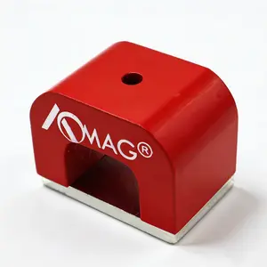 30LB Super Strong Horseshoe Magnet - Red Alnico U Magnet for Cat Eye Nails, Science Education & DIY Crafts