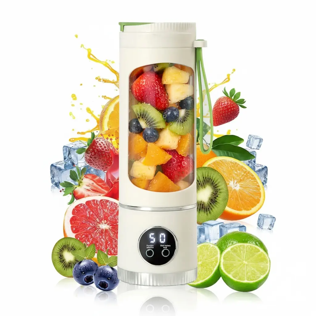 Portable Personal Blender, 450ML/15OZ Cordless Juicer Cup, USB ...