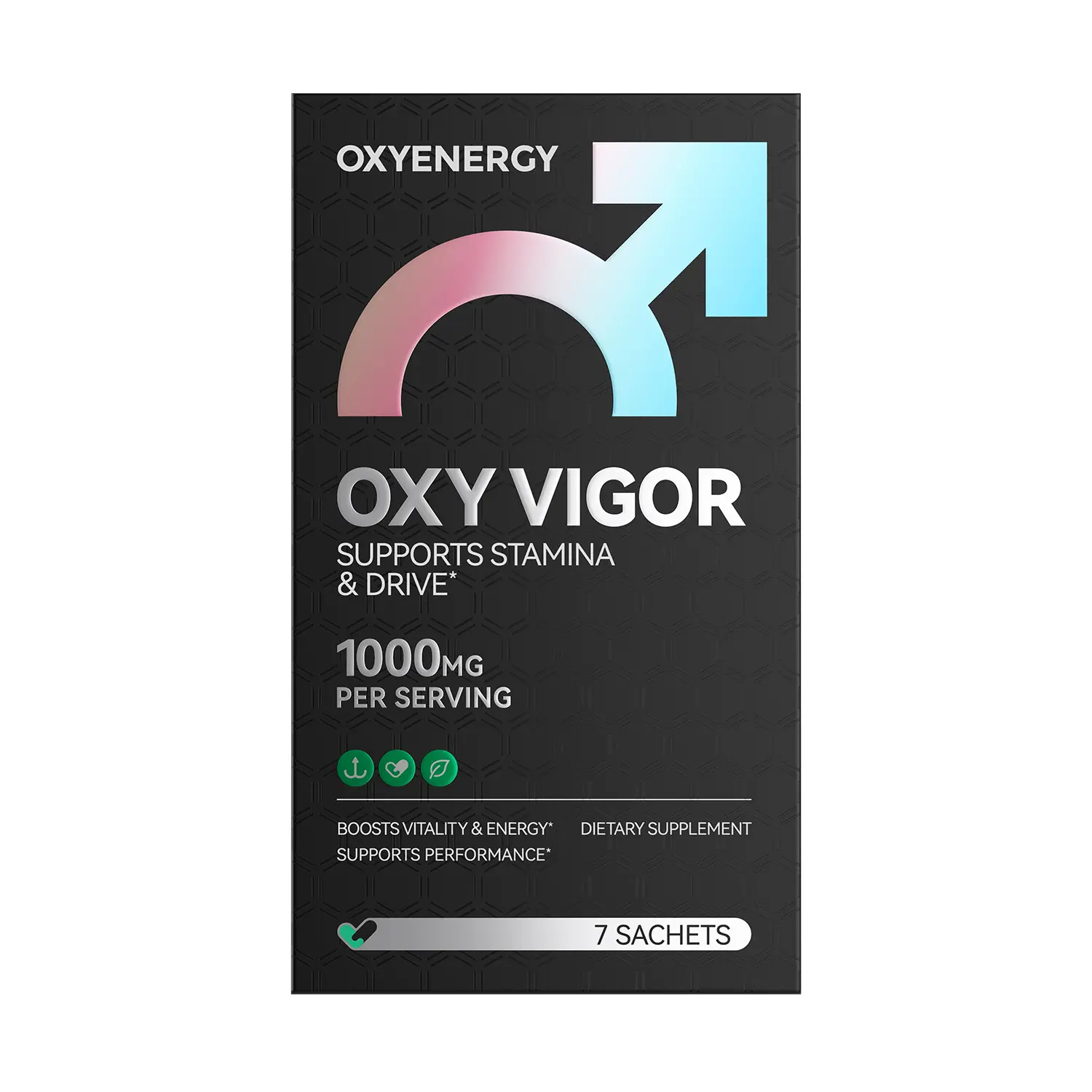 OXYENERGY VIGOR Edible Natural Dietary Supplement Tablets - Fast-Acting Fitness & Daily Wellness Support with Moringa Leaf, Ashwagandha, Maca