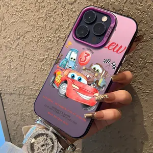 Cartoon Lightning McQueens Phone Case Suitable for iPhone 17 16e 16 15 14 13 12 11 Mini Pro Max Air X XR XSMAX 8 7 Plus Anti Fall Shockproof Matte Back Cover