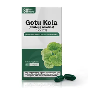 BENFIT Gotu Kola (Centella Asiatica) Herbal Dietary Supplement, 400 mg Natural Plant-Based Edible Botanical Extracts, 60 Vegetarian Softgels for Adult Healthcare & Fitness Enthusiasts