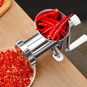 Small/Large Sizes | Home Use Chicken Shredding Tool, Heavy-Duty Sausage Slicer & Cereal Crusher, Hamburger & Ground Beef Processor, Ergonomic Design Kitchen Meat Stainless Steel Utensils Blade Compact Grinding Handles Metal