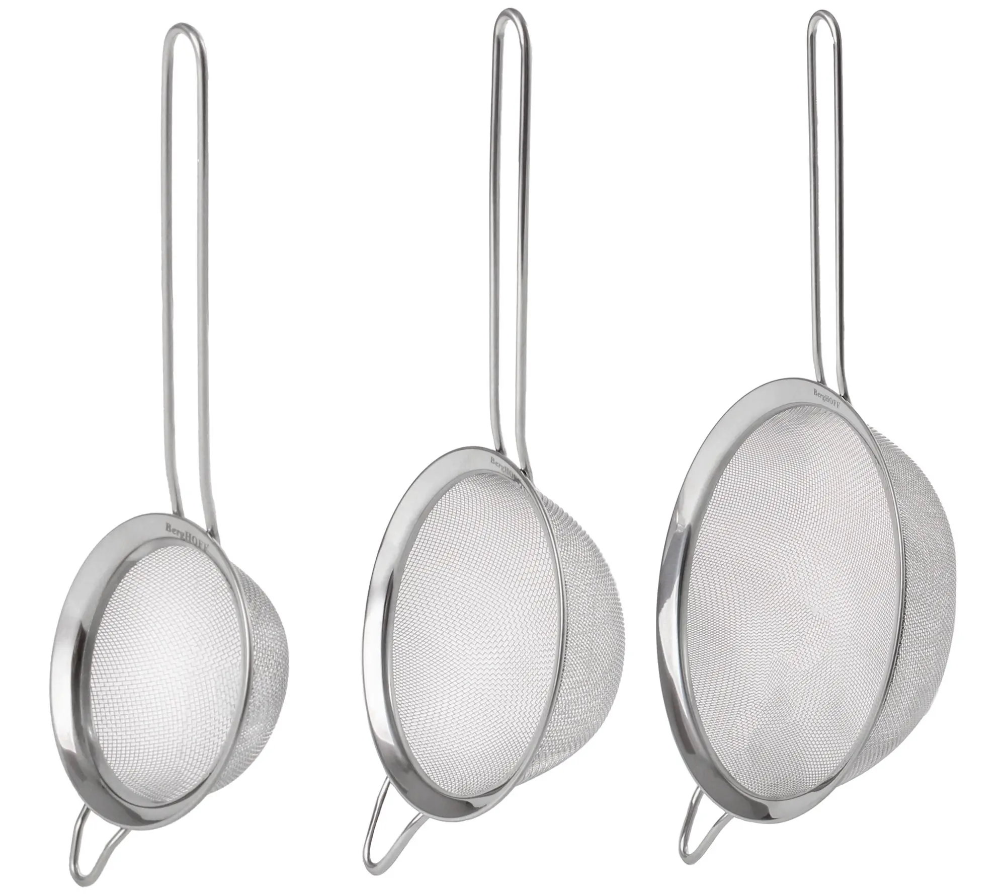 BergHOFF 3-Piece Stainless Steel Graduated Strainer Set