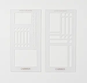 Cabbrix Planner Stencil Set – 2PCS Flexible PVC Templates (0.75mm Thick) with Brand Print, Journal & Calendar Drawing Stencils for DIY Planning