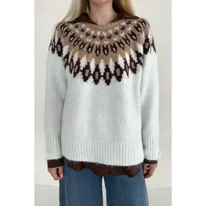 Lorelei Faire Isle Knit Pullover Sweater