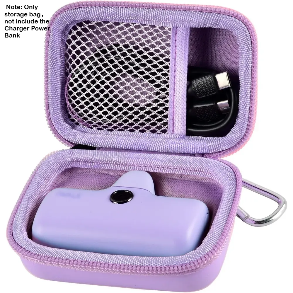 Portable Travel Charger Power Bank Storage Case （Bag Only) for Swyop/for Feob/for Charmast/for JEJILL/for LanLuk/for VEGER/for iWALK/for Taegila/for Kuulaa and More Small Charging Battery Pack USB Power Cord