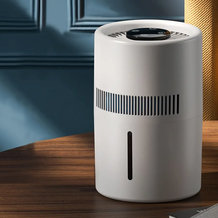 Ultrasonic Humidifier Purifier, Efficient Cold Evaporation for Bedroom & Office, Blue Ionization, Night Mode, 4L Water Tank, Evaporative Humidifier