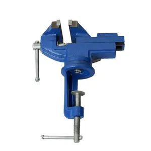 Bench Vise, 360° Swivel Base Vise,Woodworking Vise for Woodworking,Cutting Conduit, Drilling, Metalworking，Table Bench Vice Craft Vise, DIY Craft Carving Tool，Stable Grip, Easy Setup， Jewelry Fix Hack B