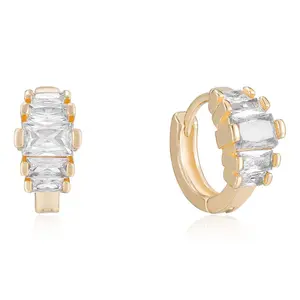 Ettika Shine Mini Hoop Earrings
