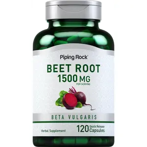Piping Rock Beet Root Capsules | 1500 mg | 120 Pills | Herbal Extract Supplement | Beta Vulgaris | Non-GMO, Gluten Free