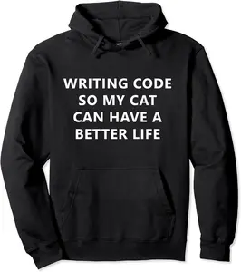 Programmer Writing Code For My Cat Funny Coding Pullover Hoodie - Griseldatu Shop 44B08HPLNHNL