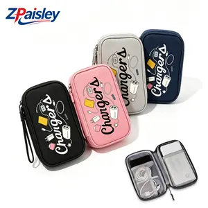1Pc Electronics Accessories Organizer Bag, Travel Electronic Storage, Shockproof Portable Double Layer Tech Bags Carrying Case for Cord, Earbuds, Charger and SD Card