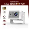 [US warehouse] Magcubic HY350MAX Projector 900ANSI Auto Focus 8K Decode Android 14 Allwinner H726 Built-in 15W HiFi Speaker Dual WiFi6 BT5.4 Native 1080P Portable Smart Home Cinema Movie Night Gift Projectors For Bedroom #tiktokshopstockup