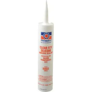 Permatex 11 oz Cartridge Clear RTV Silicone Joint Sealant -75 to 400°F Operating Temp, 24 hr Full Cure Time 80855