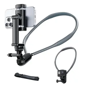 Sports Camera Neck Strap Mount, Phone Chest Neck Holder, First-Person Video Recording, Fits 4-7 Inch Phones & for gopro Dji 360 Action Camera