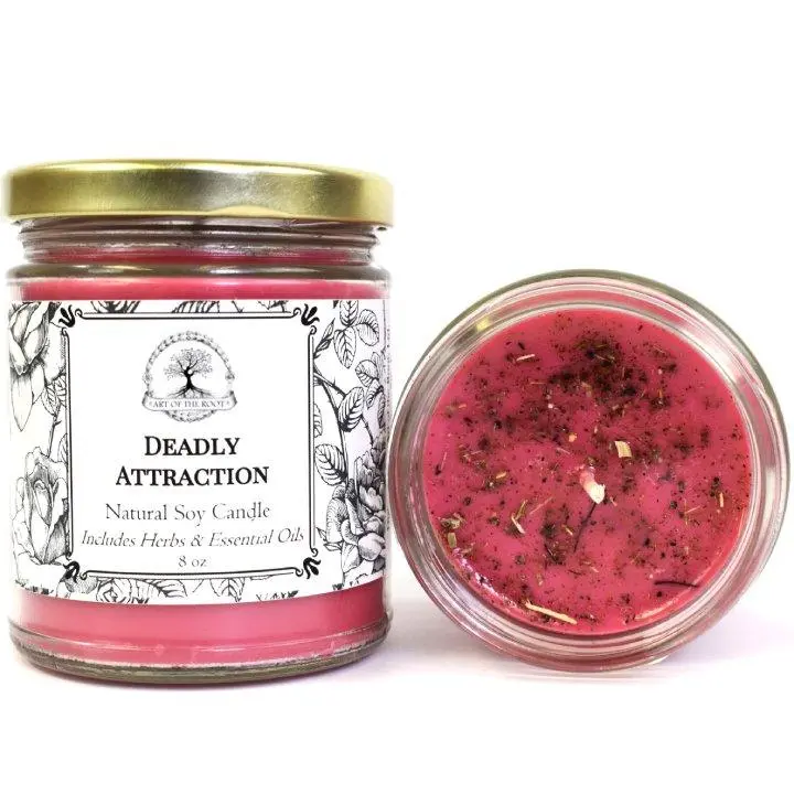Deadly Attraction Soy Spell Candle for Love, Passion & Seduction | Art Of The Root