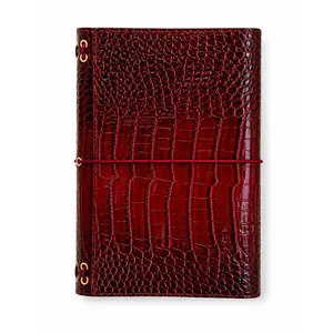 Croc Trifold Journal Cover Refillable Wrap Planner Traveler's Notebook A5 & Passport Size