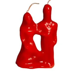 Red Marriage Candle for Spell Work + Small Size Couple