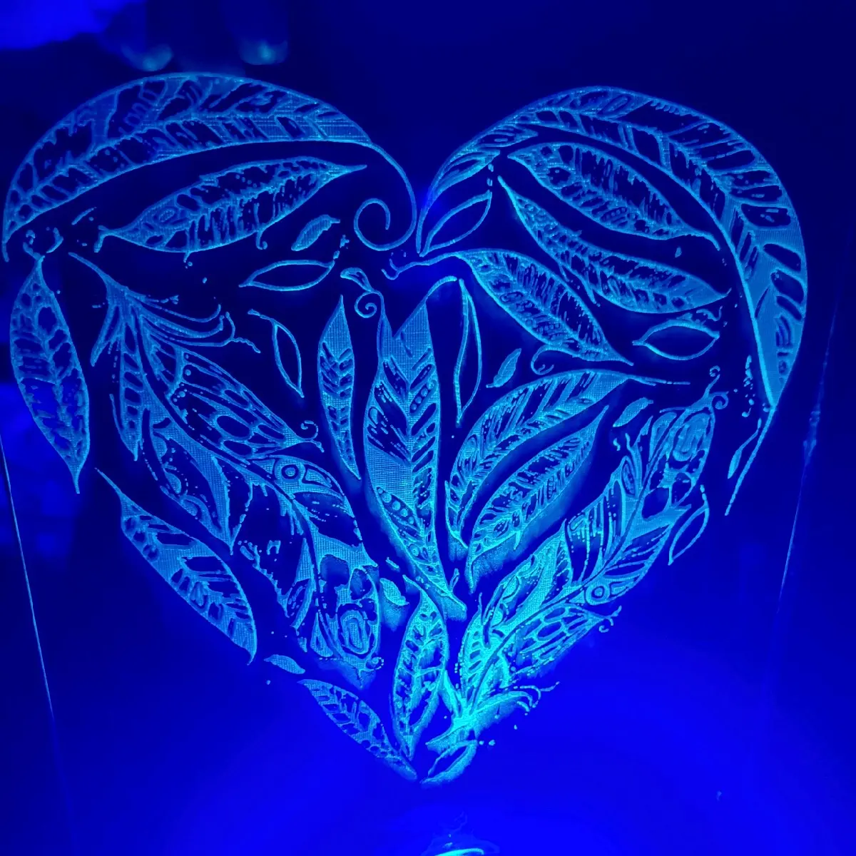 Color Changing Personalized Night Light for Kids - Eched Design