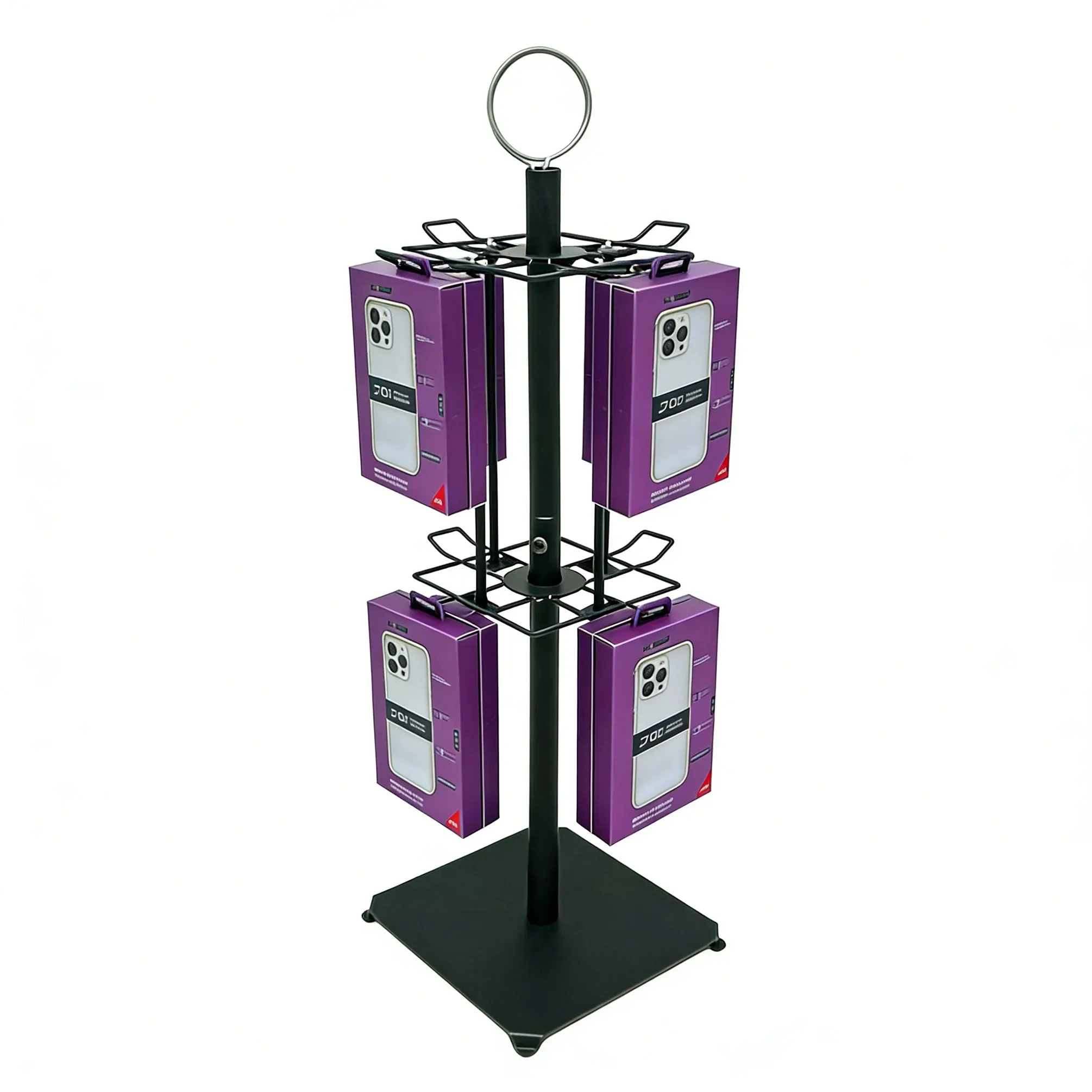 Countertop Spinner Rack 360¡ã Rotating Hook Display Stand for Retail Items 15375