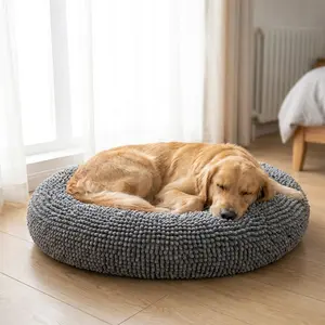 Muddy Mat Cloud K-9 Chenille Pet Bed - Round