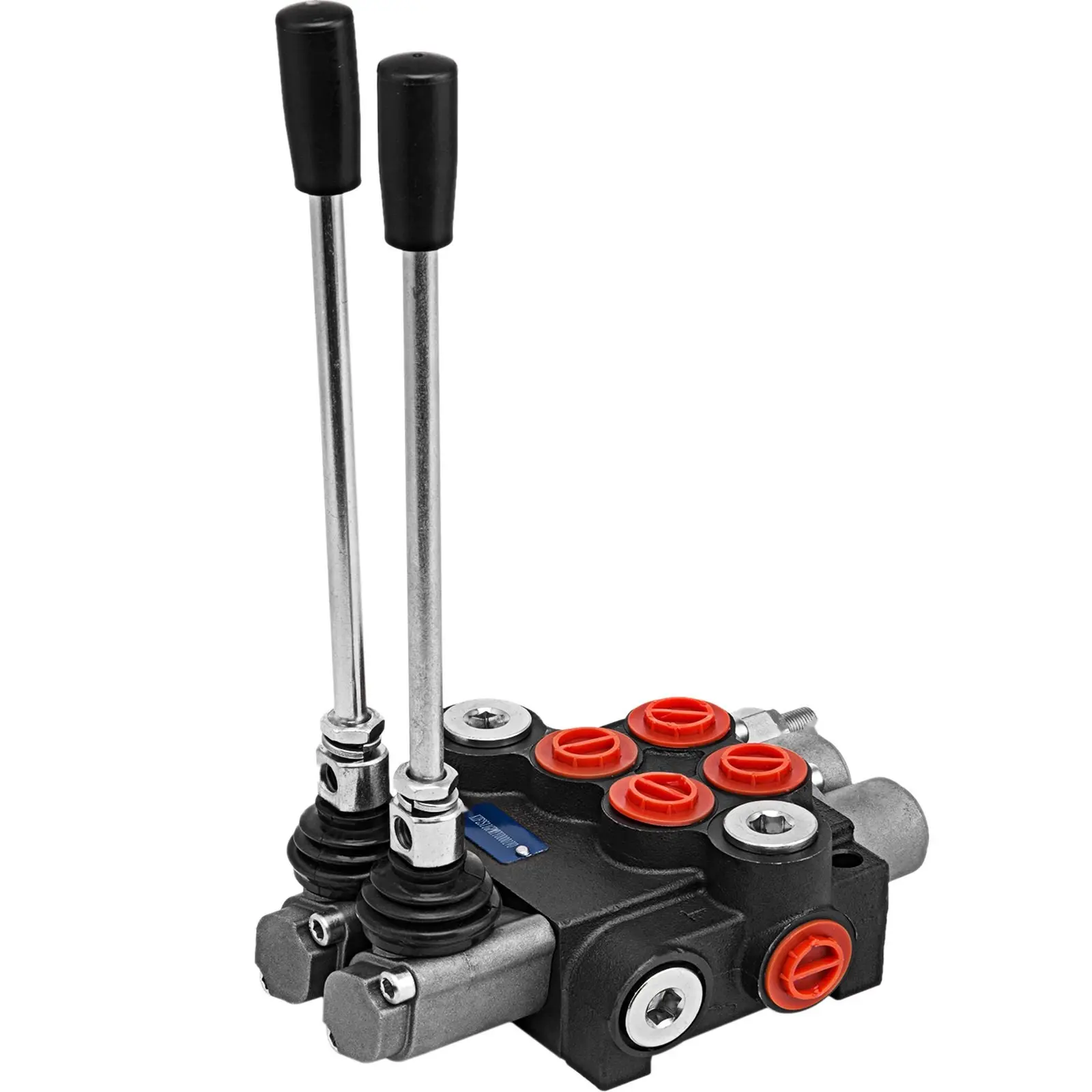 Hydraulic Valve 2 Spool Directional Control Valve 11 GPM Double Acting For Tractors Loaders Tanks Automotive Farm Equipment Industrial Hydraulic System Component Durable Steel Construction