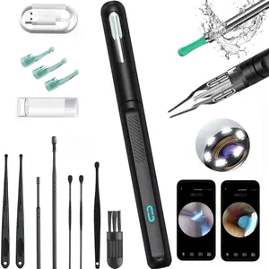 Ear cleaning tool | Visual ear pick, Ear Cleaner Camera, with 5 replaceable silicone soft tips, USB charging cable, a good gift